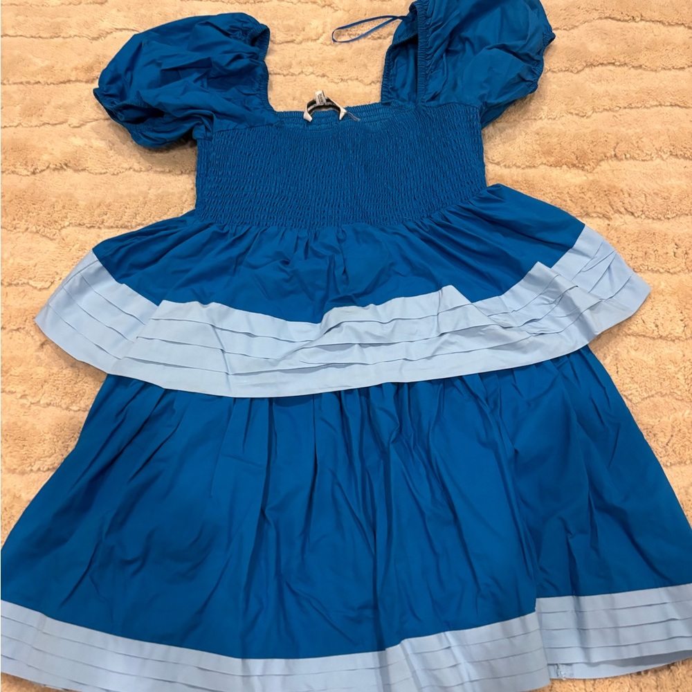 Blue and light blue cupcake dress
